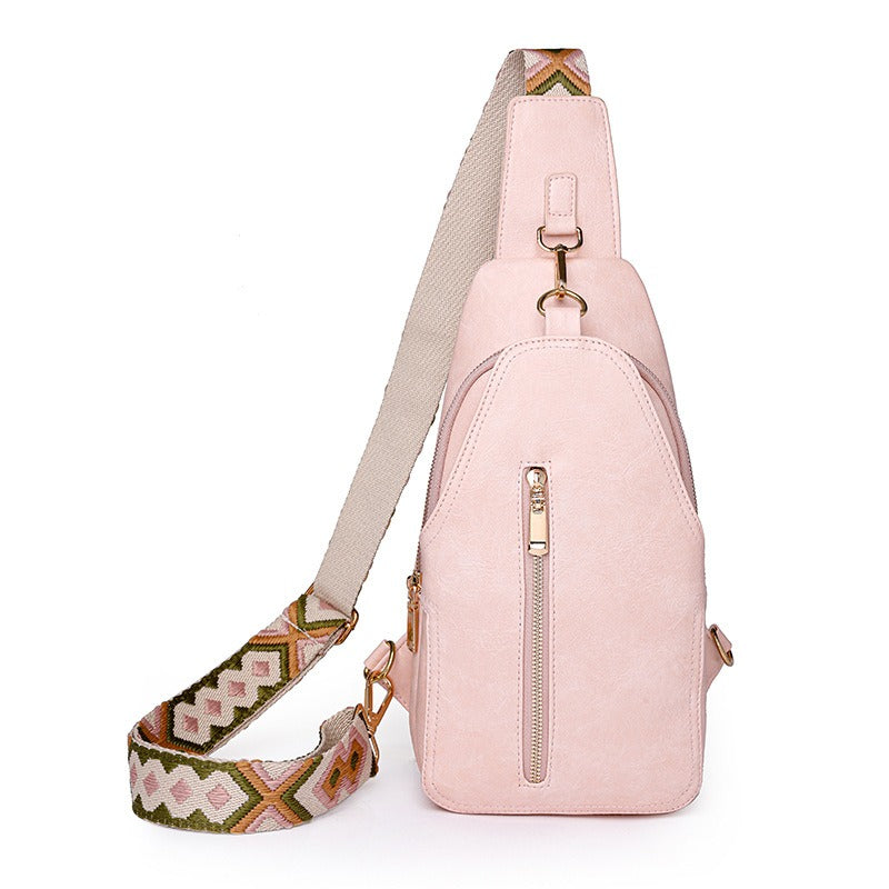 Megan | Trendikäs tikattu olkalaukku, jossa on varkaudenestotoiminto maksimaaliseen turvallisuuteen ja vaivattomaan tyyliin