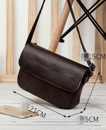 Roma | Small Compact Leather Crossbody Bag