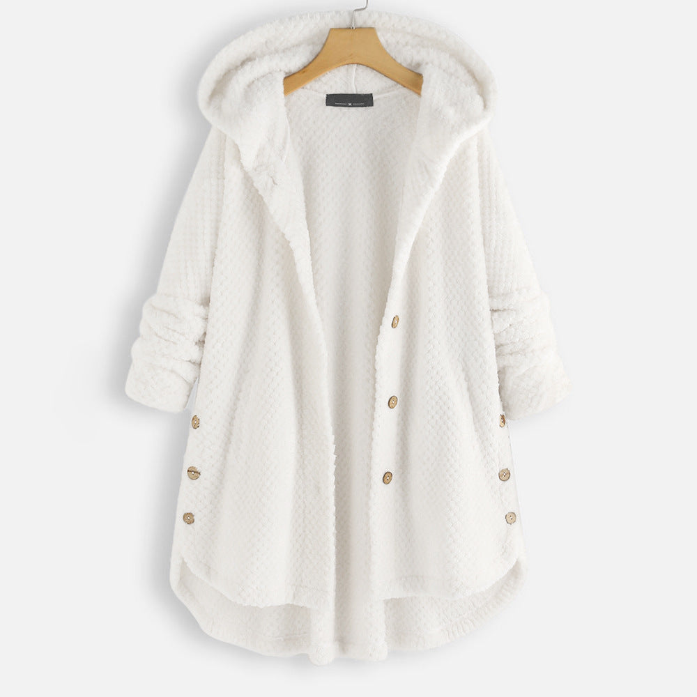 ALEXIS | Unisex-talvitakki käännettävästä fleece-kankaasta hupulla