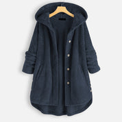 ALEXIS | Unisex-talvitakki käännettävästä fleece-kankaasta hupulla