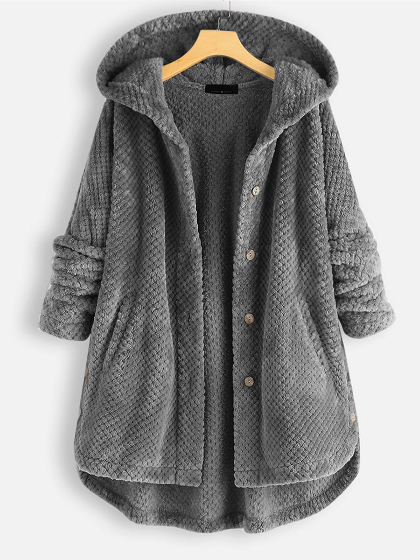 ALEXIS | Unisex-talvitakki käännettävästä fleece-kankaasta hupulla