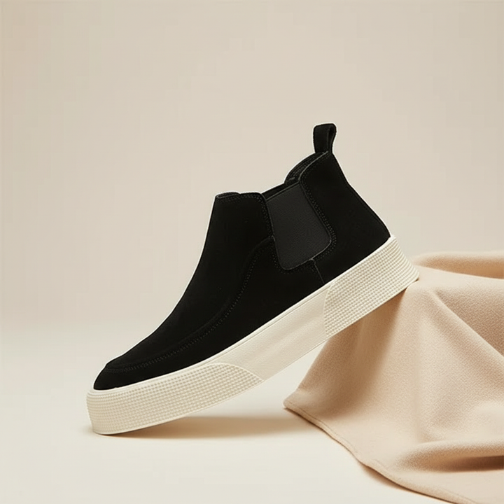 Women's Black Chelsea Boots with Structured Sole for Everyday Style 6