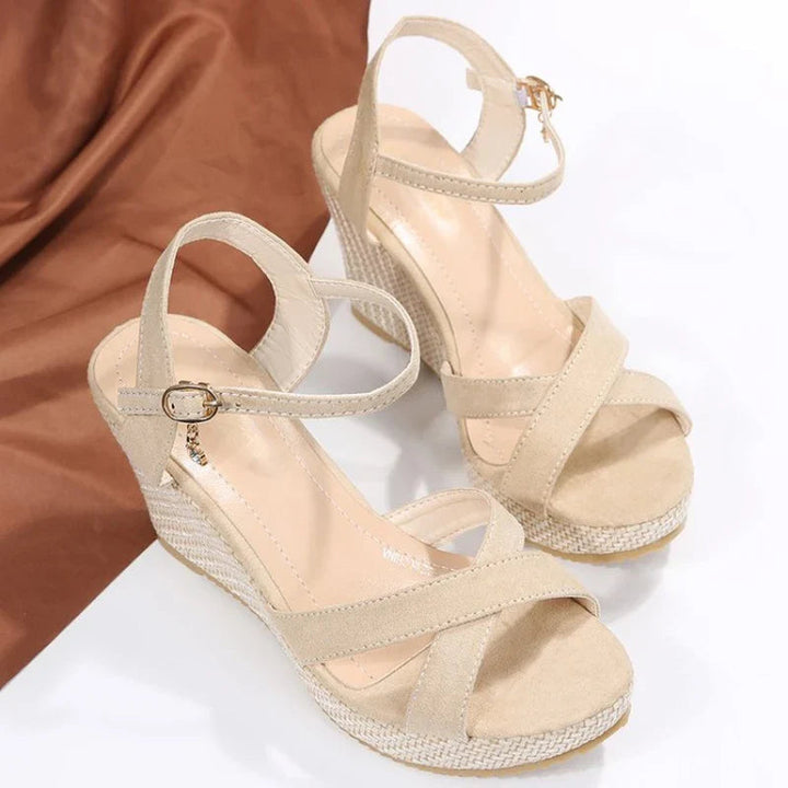 Women's Open Toe Platform Sandals - Elegant High-Heeled Summer Footwear 2
