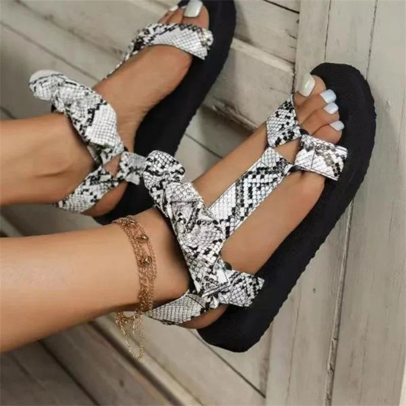 Women's Sandals - Comfortable Leopard-Print Summer Sandals with Orthopedic Support 0