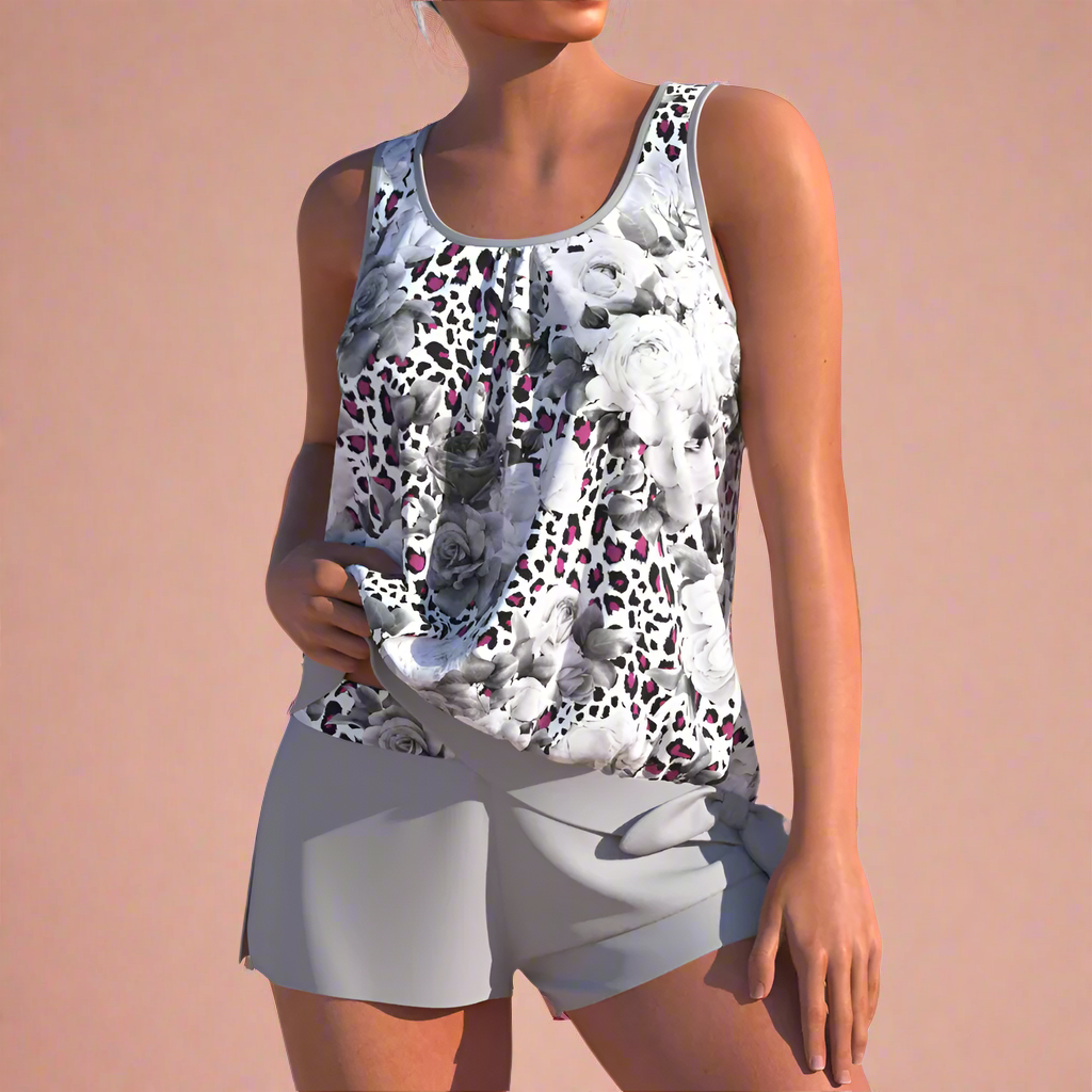 Womens Floral Loungewear Set - Two Piece Sets for Summer Comfort and Style 1