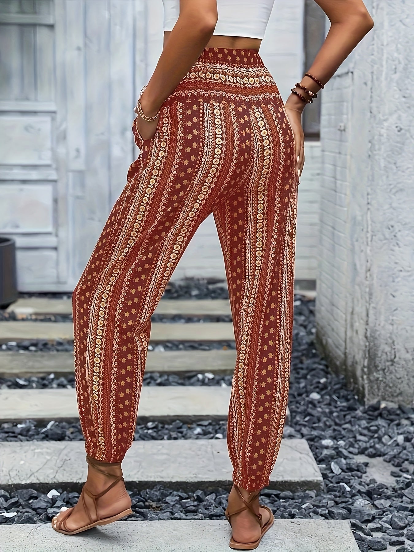 Lola | High-Waisted Printed Pants – Guaranteed Bohemian Vibe