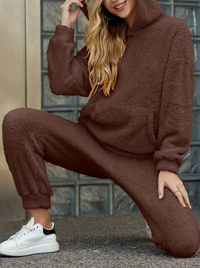HAILEY | Naisten kaksiosainen fleece-teddyasu