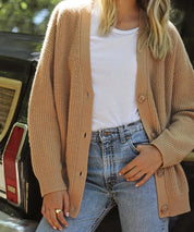 Lena | Exquisite blended cashmere wool cardigan for classic elegance