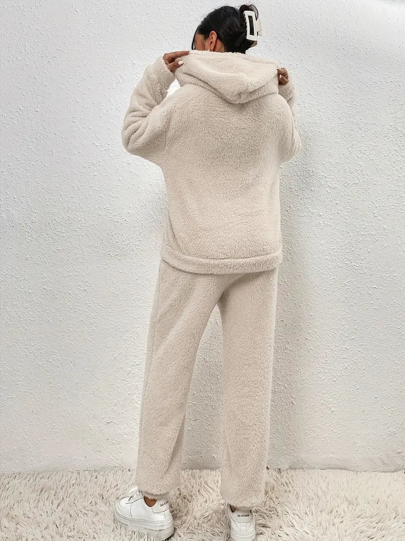 HAILEY | Naisten kaksiosainen fleece-teddyasu