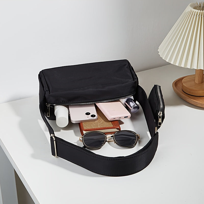 Zoe | Varkaudenestoinen olkalaukku | Vedenpitävä nailon