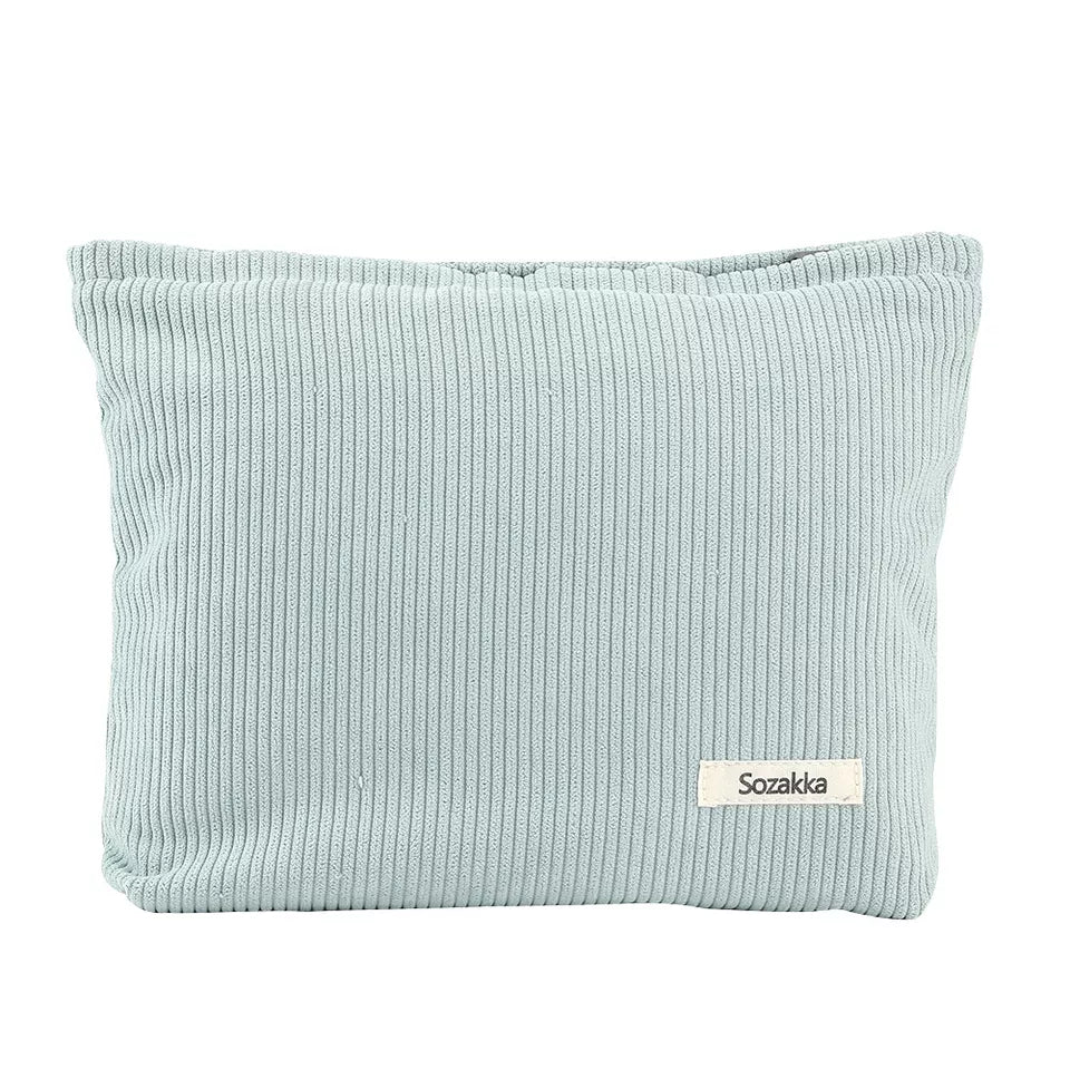 Sienna | Chic og preppy sminkepung i kordfløyel