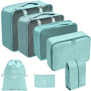 PackMaster | Sett med 7 reiseoppbevaringsbokser