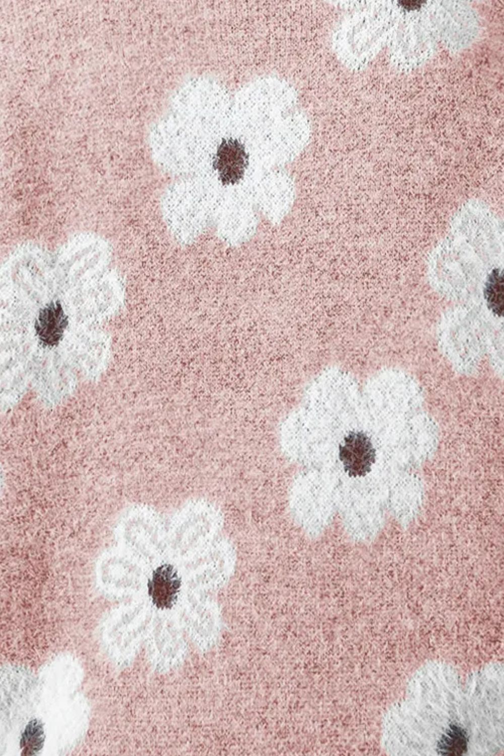 ASHLEY | Pull en maille à fleurs pour femmes