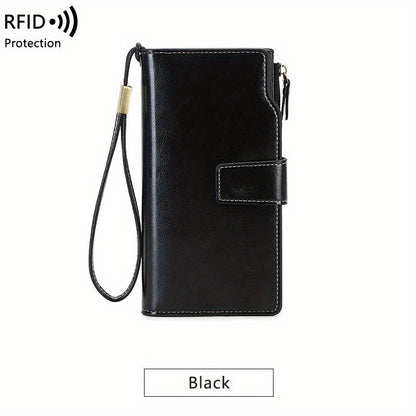 Portefeuille de voyage RFID sécurisé | Pochette vintage à multi-poches
