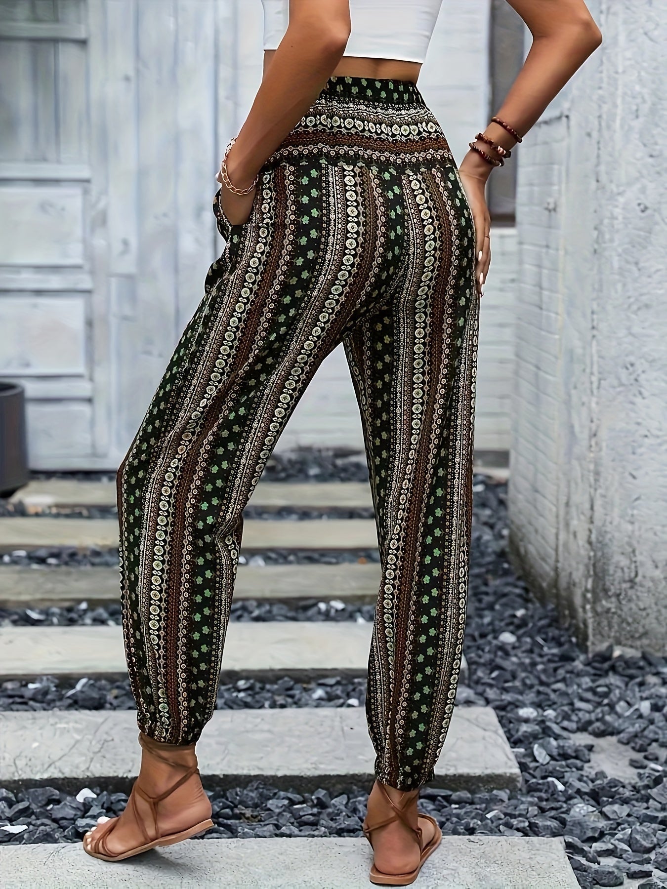 Lola | High-Waisted Printed Pants – Guaranteed Bohemian Vibe