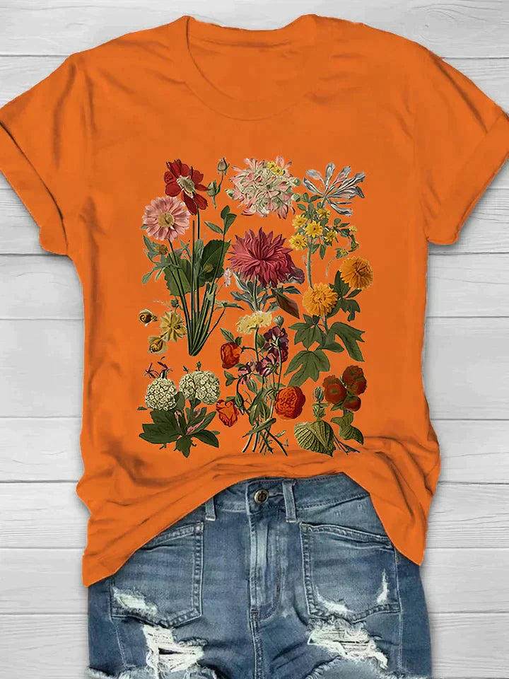LUELLA | Retro Floral Print T-shirt