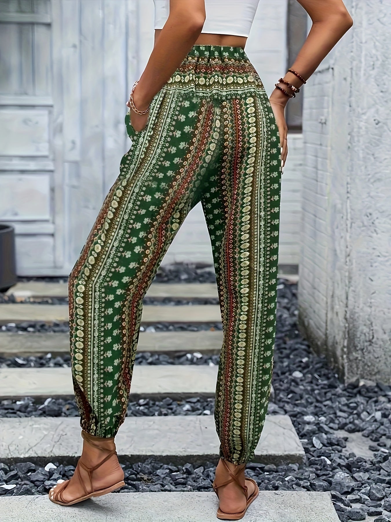 Lola | High-Waisted Printed Pants – Guaranteed Bohemian Vibe
