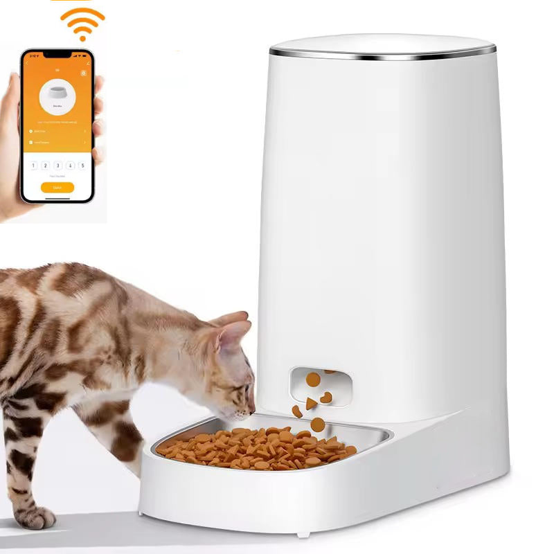 distributeur automatique de croquettes pour chat 0