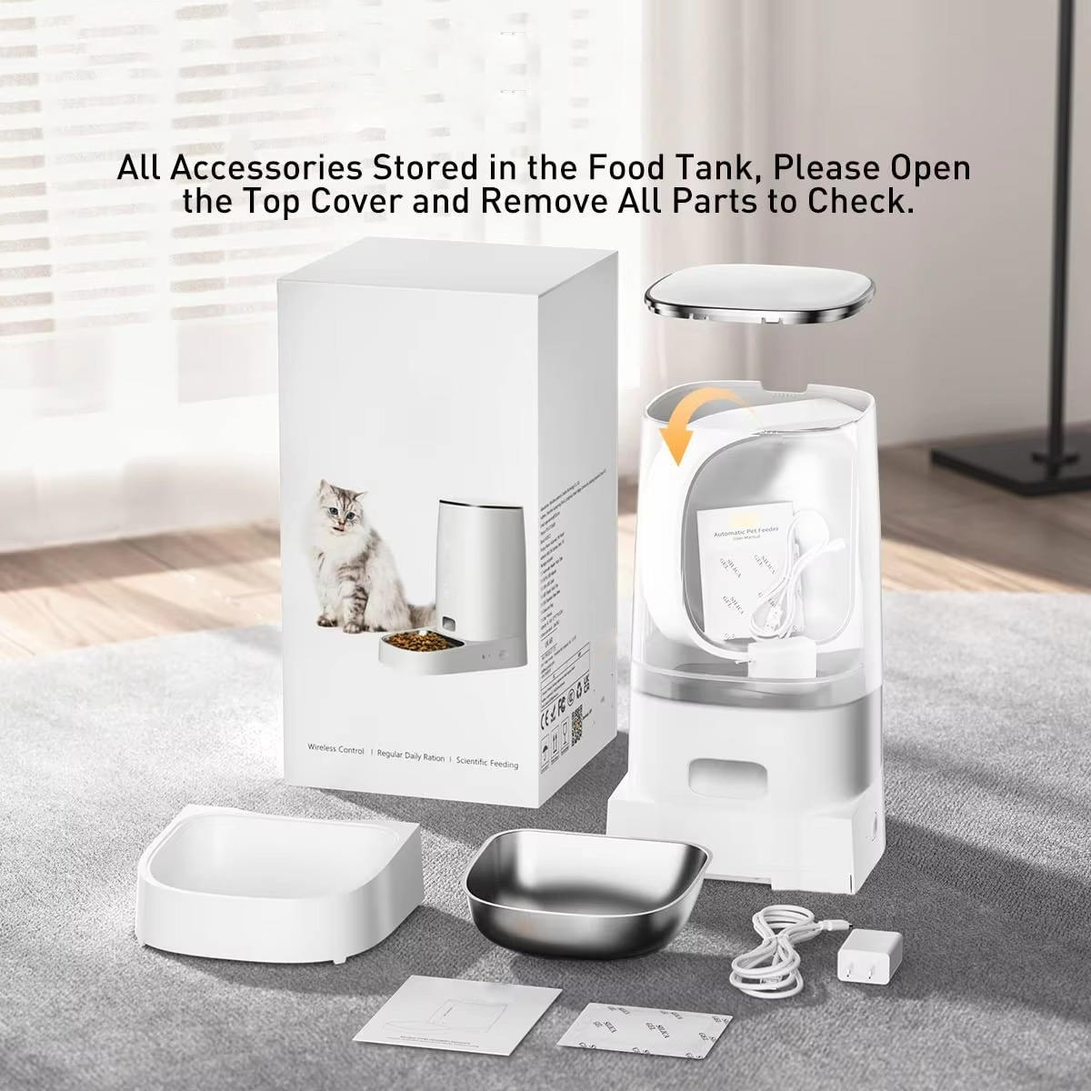 distributeur automatique de croquettes pour chat 6