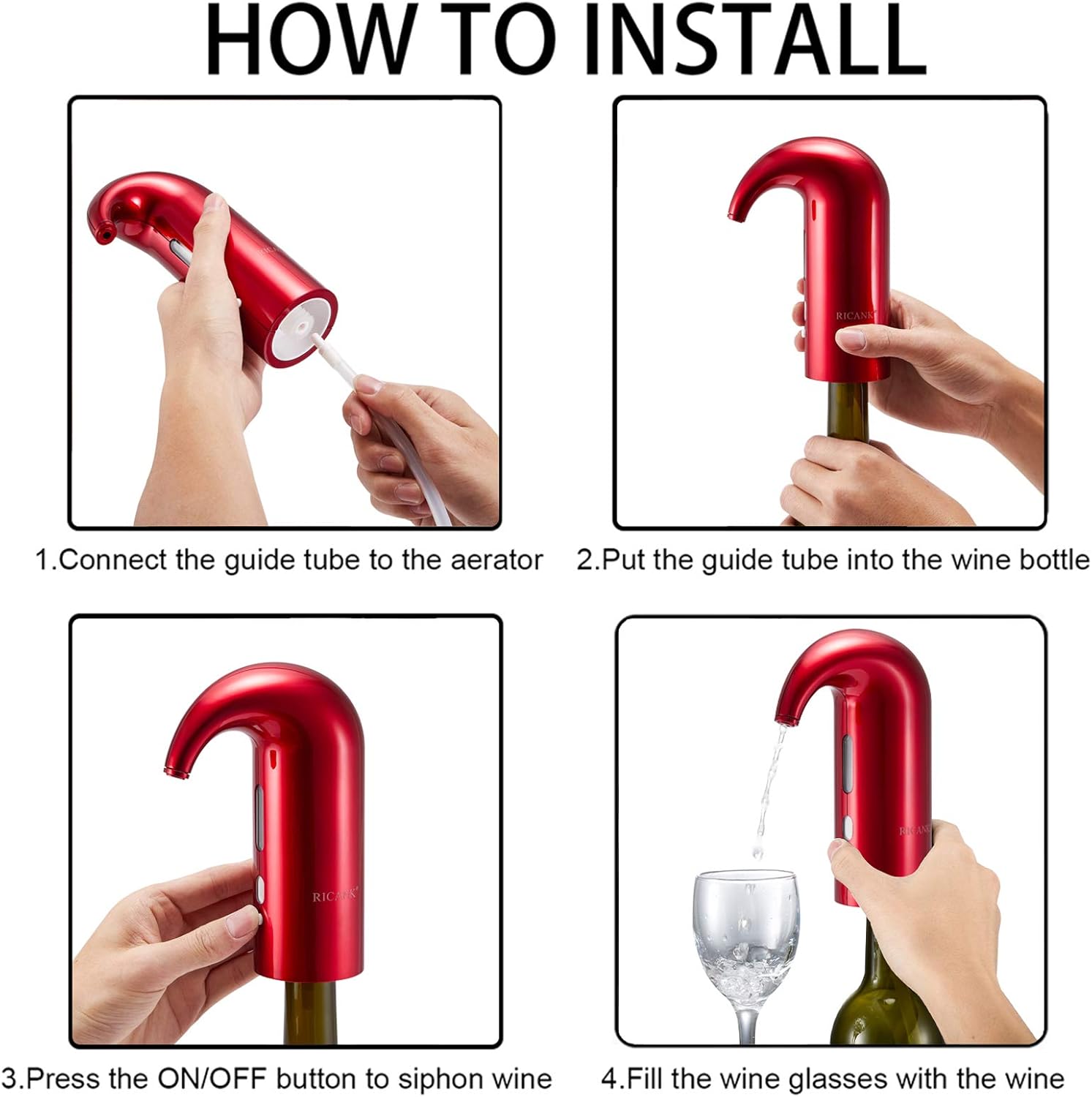 distributeur électrique d'aérateur à vin 6