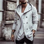 Ruben | Elegant Long Wool Coat for Men - Windproof and Stylish