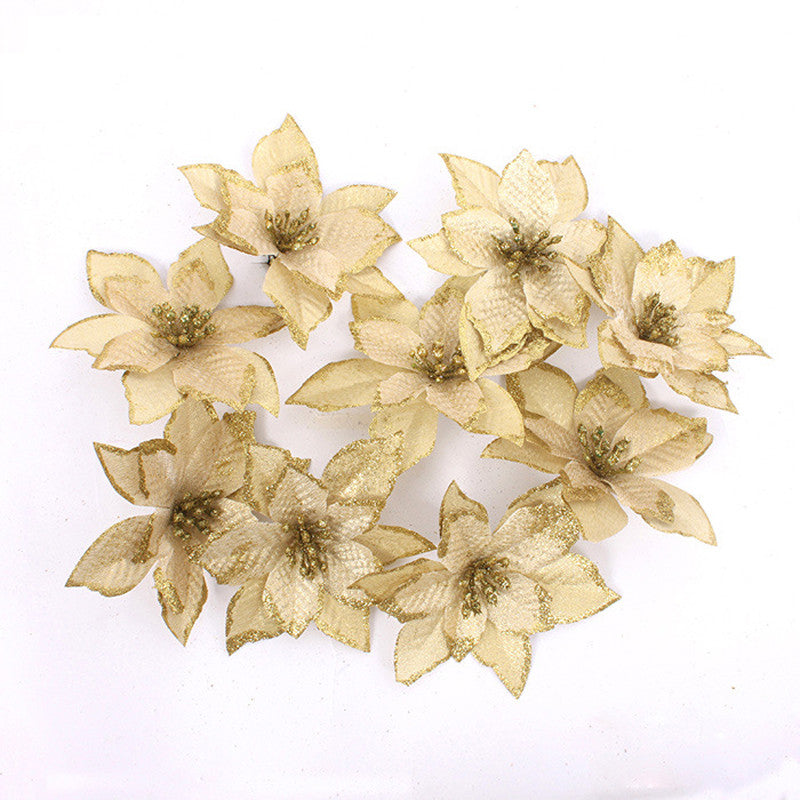 ensemble de fleurs décoratives pour sapin de Noël 6