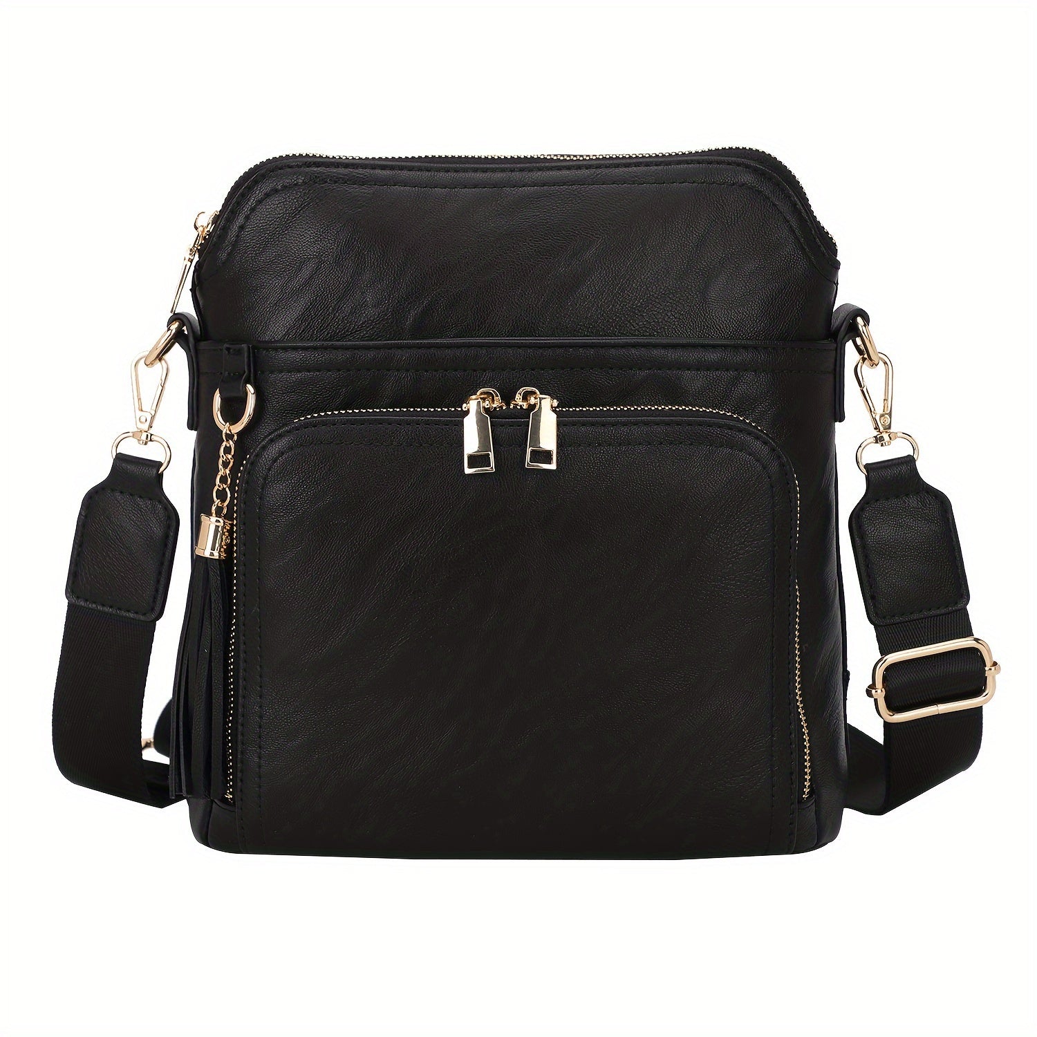 Elevate your style with the chic anti-theft Natalie crossbody bag, featuring trendy fringe accents.