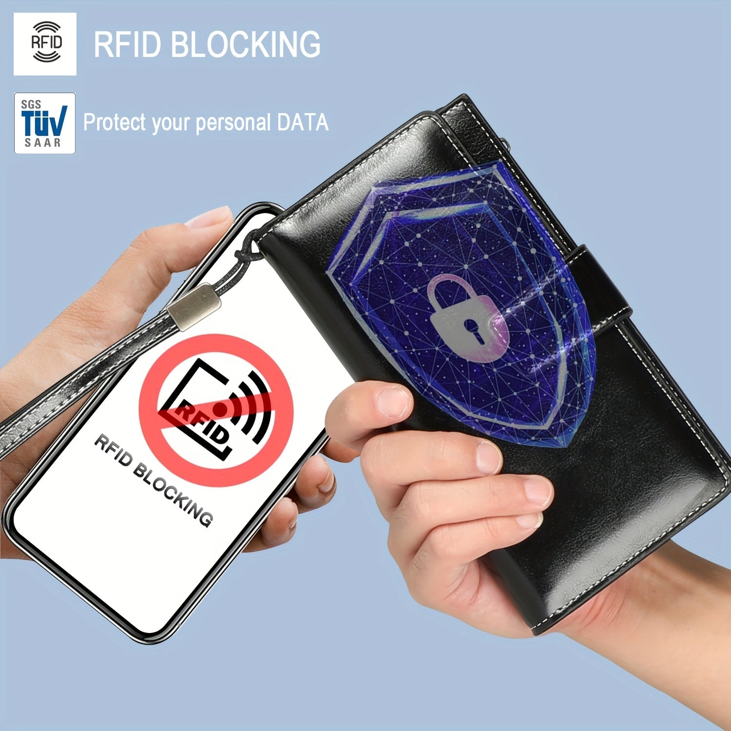 Secure RFID Travel Wallet | Vintage Multi-Pocket Pouch
