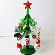 figurine décorative de Noël en forme de plante en verre 4