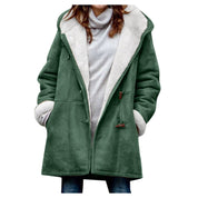 Ingrid | Lämmin fleece-takki hupulla naisille