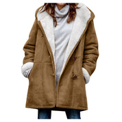Ingrid | Lämmin fleece-takki hupulla naisille
