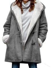 Ingrid | Lämmin fleece-takki hupulla naisille