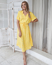 EDEN | Midi sommerkjole i bohemsk stil