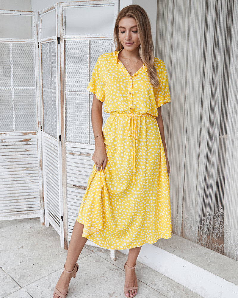 EDEN | Midi sommerkjole i bohemsk stil