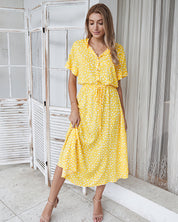 EDEN | Midi sommerkjole i bohemsk stil