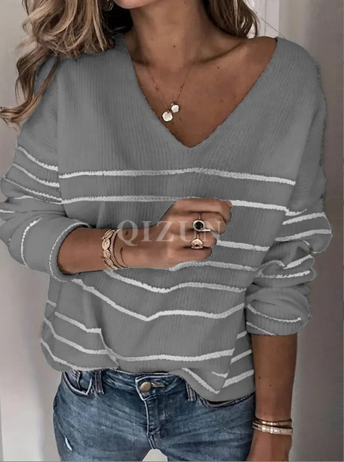 Bianka | Pull rayé décontracté pour femmes