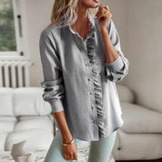 VIOLA | Elegant Long-Sleeve Blouse for Women