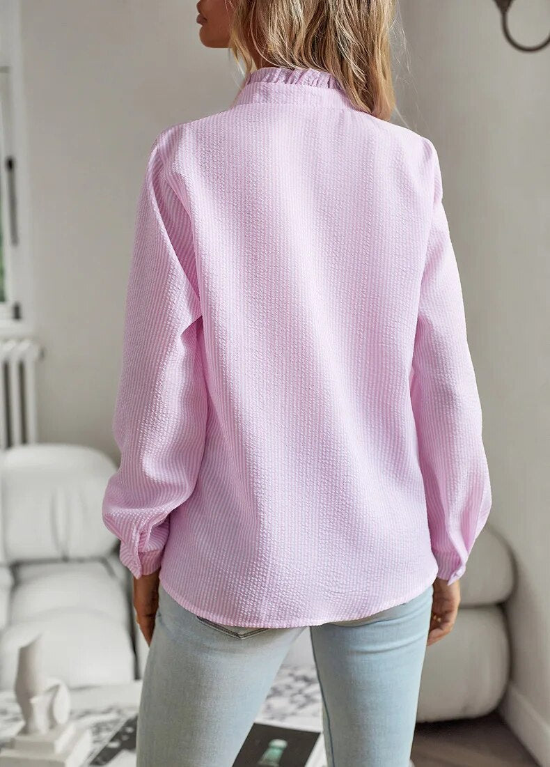 VIOLA | Elegant Long-Sleeve Blouse for Women
