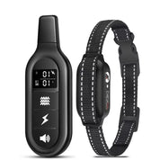 Electric training collar for dog with remote control, waterproof, 16 adjustable shock levels, 1000 m range, beep and vibration modes