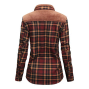 Elke | Veste en flanelle chaude pour femmes pour l'extérieur et l'hiver