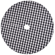 jupe de sapin de Noël à carreaux noirs et blancs 2