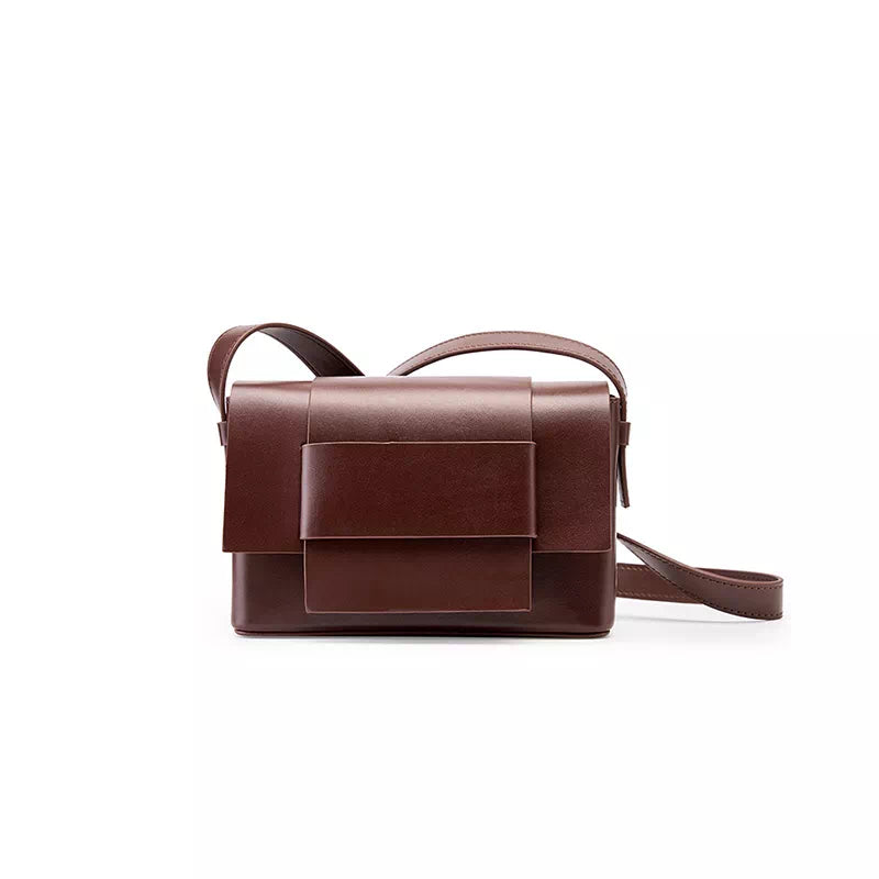 Compact leather shoulder bag Kai