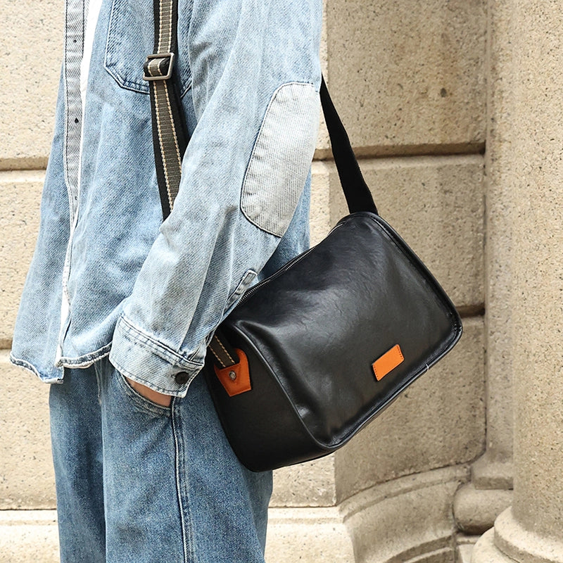 Amanda | Classic leather urban shoulder bag