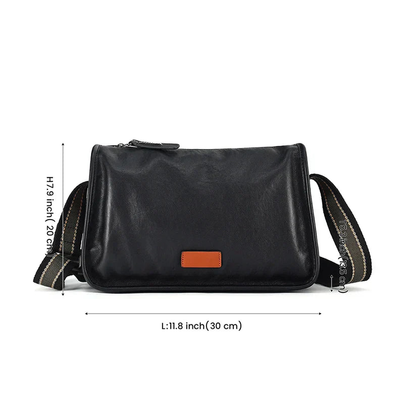 Amanda | Classic leather urban shoulder bag
