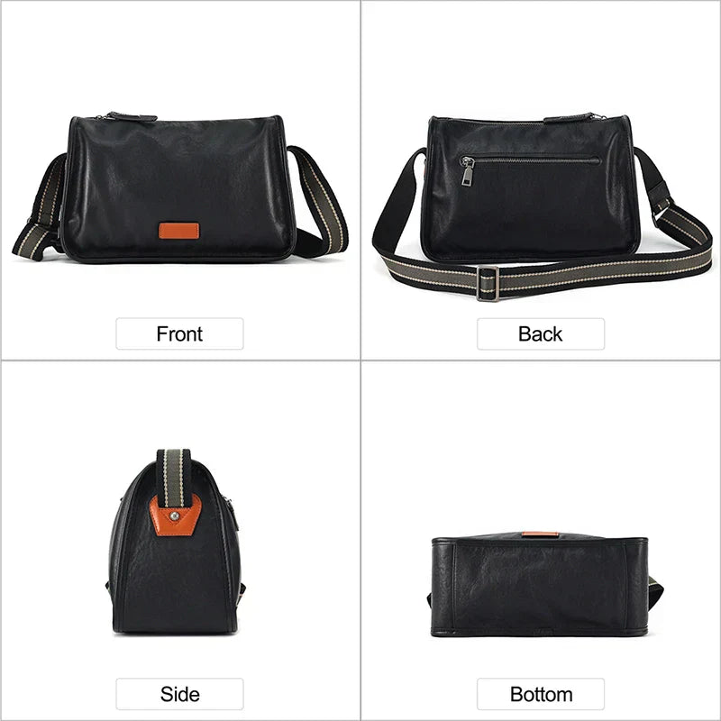 Amanda | Classic leather urban shoulder bag