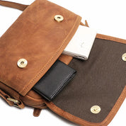 Roma | Small Compact Leather Crossbody Bag