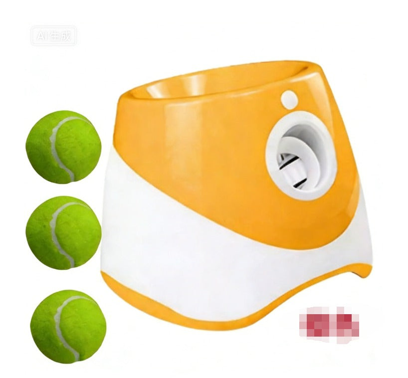 Automatic dog ball launcher with 3 distance settings