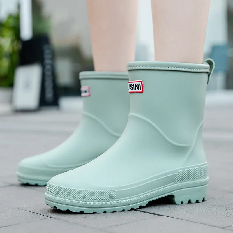 Léna | Waterproof Mid-High Boots – Elegance and Comfort in the Rain