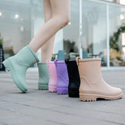 Léna | Waterproof Mid-High Boots – Elegance and Comfort in the Rain