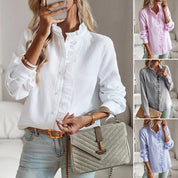VIOLA | Elegant Long-Sleeve Blouse for Women